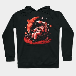 astronaut on Mars Hoodie